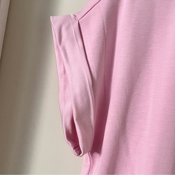 Lou & Grey Signaturesoft V-Neck Pocket Dress Pink - Picture 6 of 7